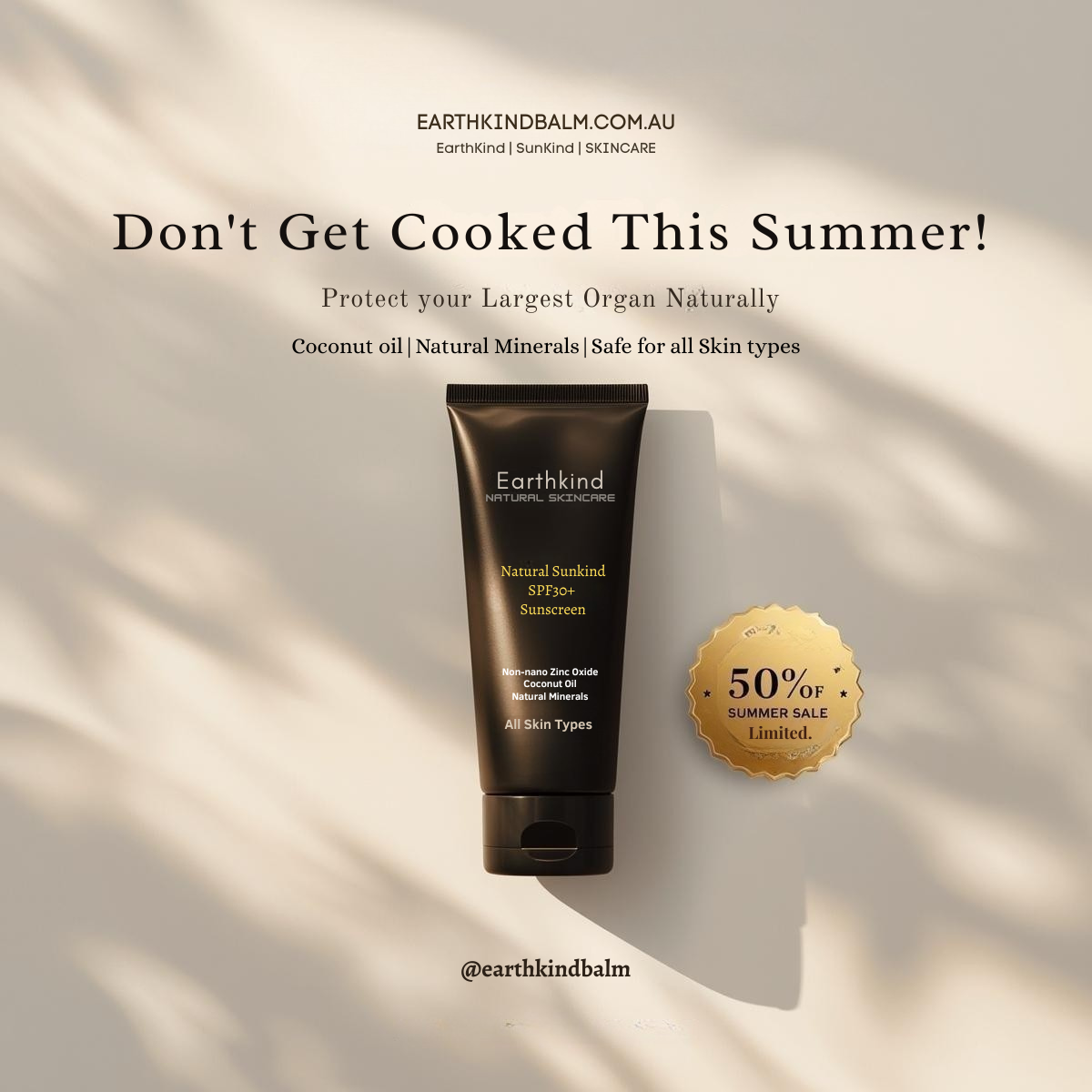 SunKind Organic SunScreen SPF30+