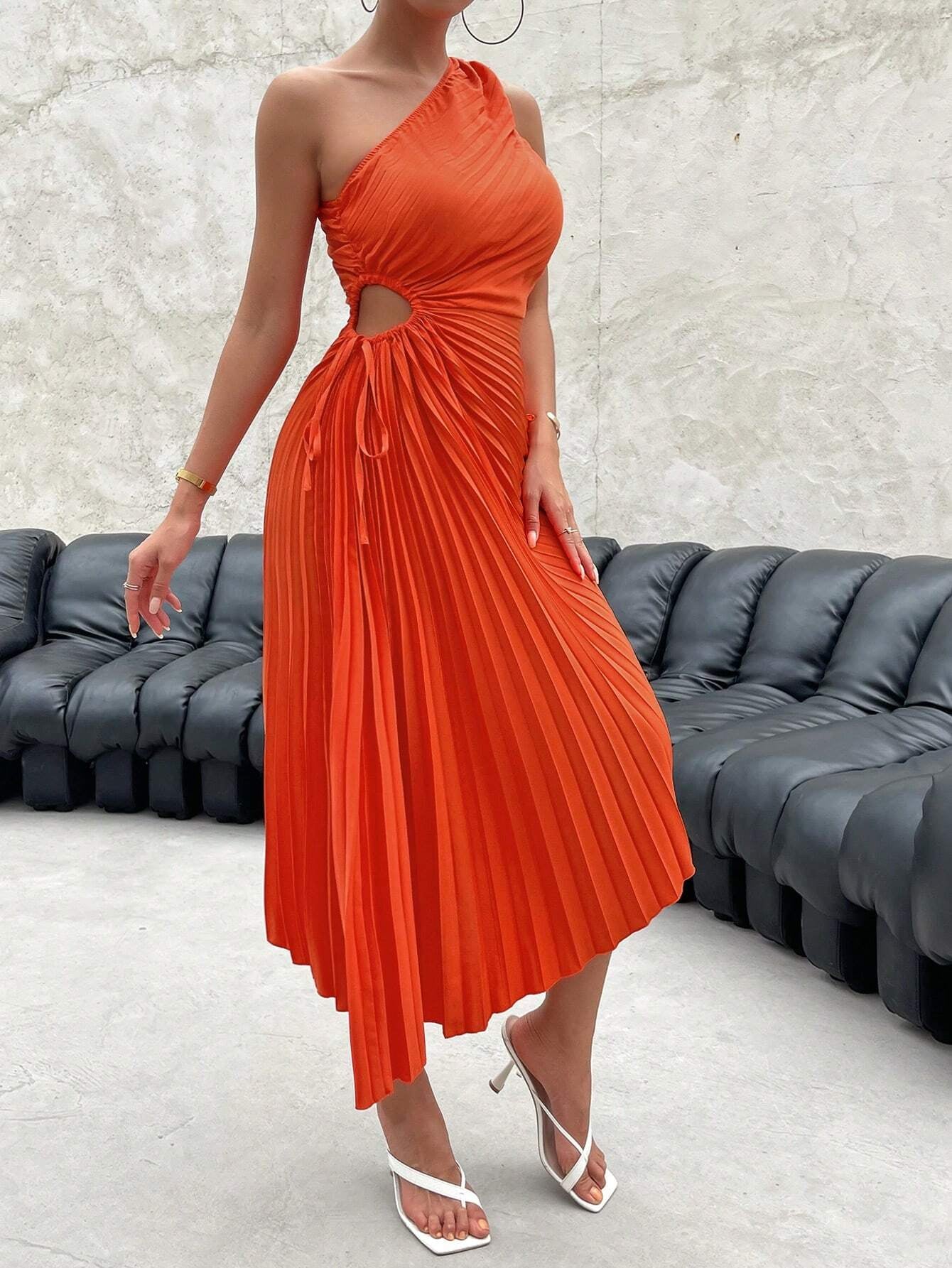 Elevate Your Summer Style with the Firerie Elegant Tie-Dye Ruffle Hem Dress - Perfect for Music Festivals and Holidays!